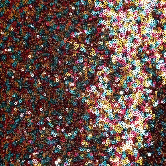 Lulu’s Magical Night Rainbow Sequin Strapless Cutout Bodycon Mini Dress - Picture 5 of 5
